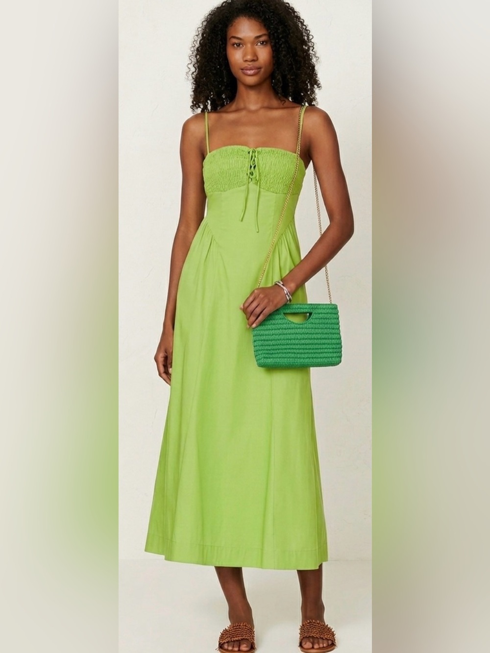 🆕 Antik Kraft Green Glass Beaded Clutch/Shoulder Bag/Crossbody w/Gold Chain - Picture 3 of 17